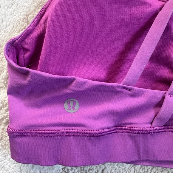 Lululemon | Raspberry (First Release) Energy Bra | Size 8 - Picture 4 of 6